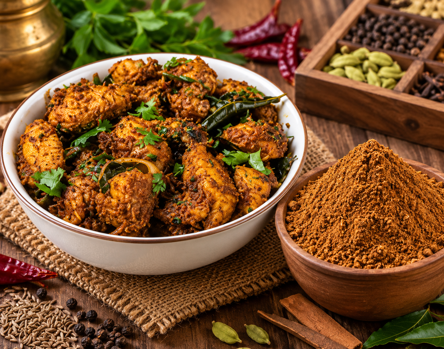 Sughandh Kakinada Masala 80g with traditional Kakinada-style chicken preparation