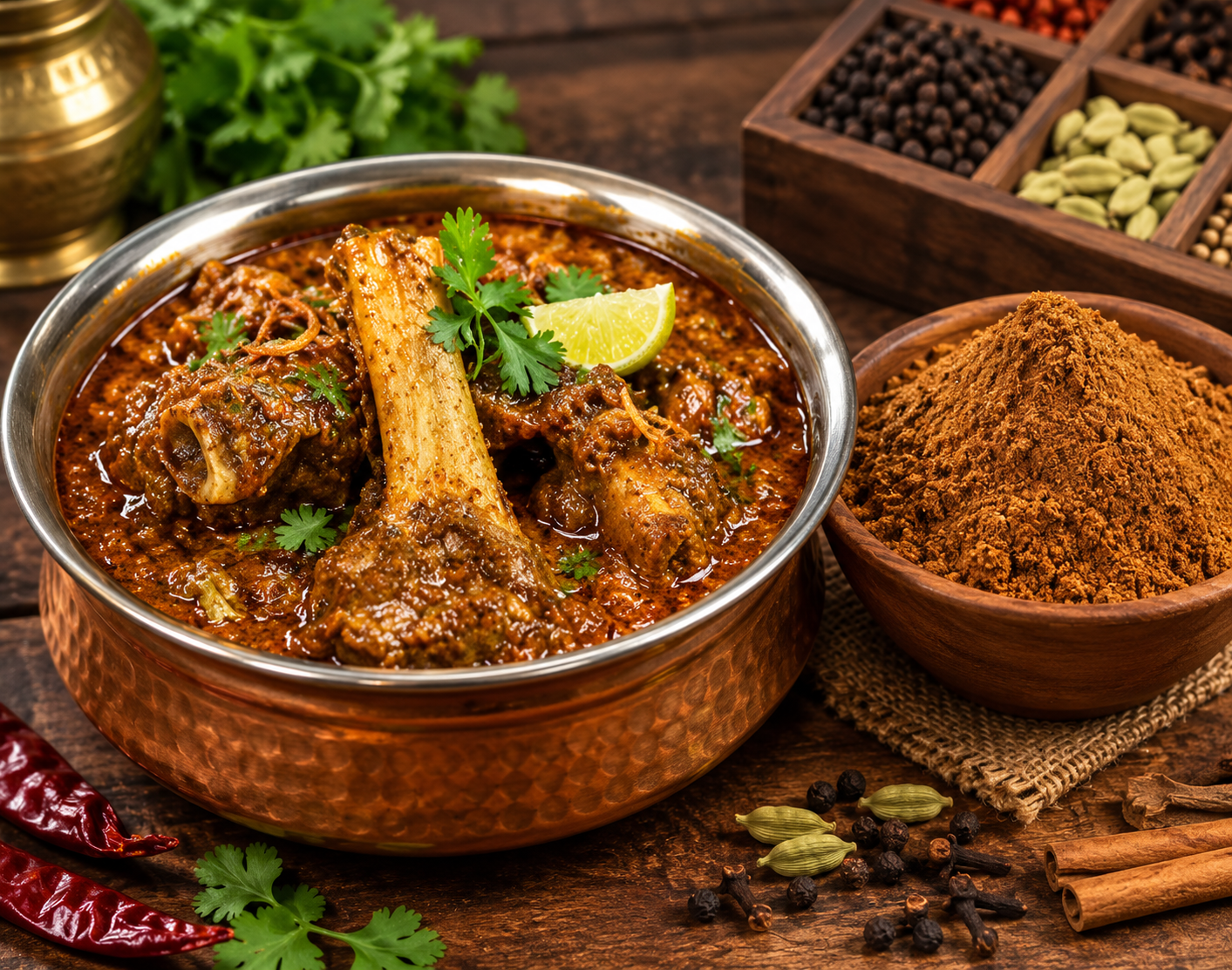 Sughandh Nalli Bone Masala 80g with traditional Nalli Bone curry