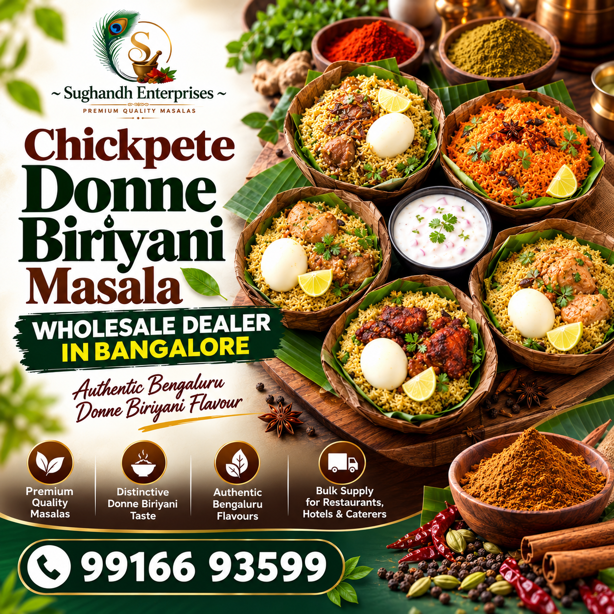 Chickpete Donne Biryani Masala Wholesale Dealer in Bangalore